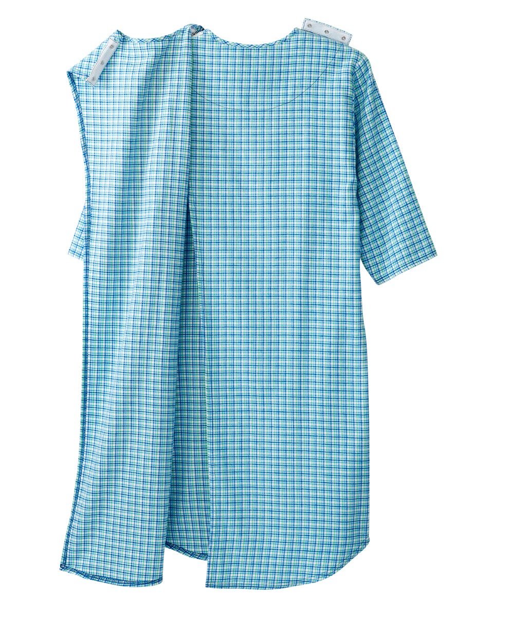 Men's Flannel Hospital & Home Care Gown - Silverts 16