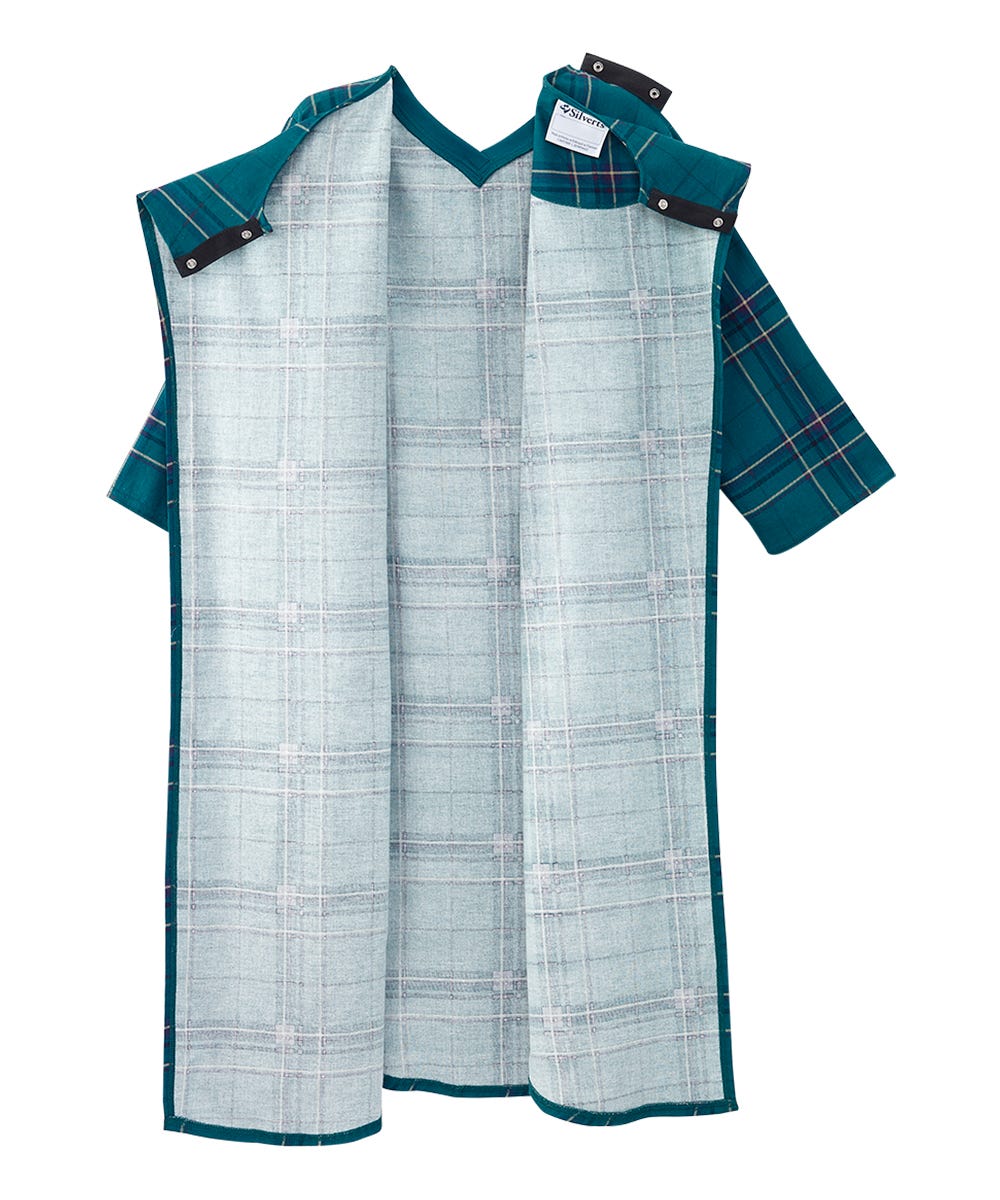 Men's Flannel Hospital & Home Care Gown - Silverts 36