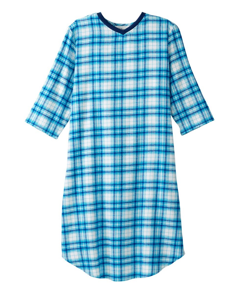 Men's Flannel Hospital & Home Care Gown - Silverts 17