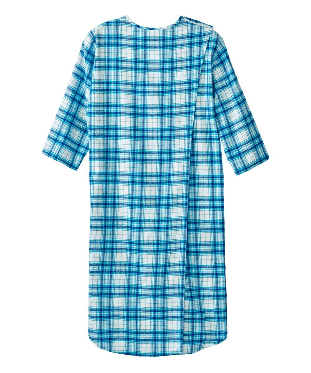 Men's Flannel Hospital & Home Care Gown - Silverts 18