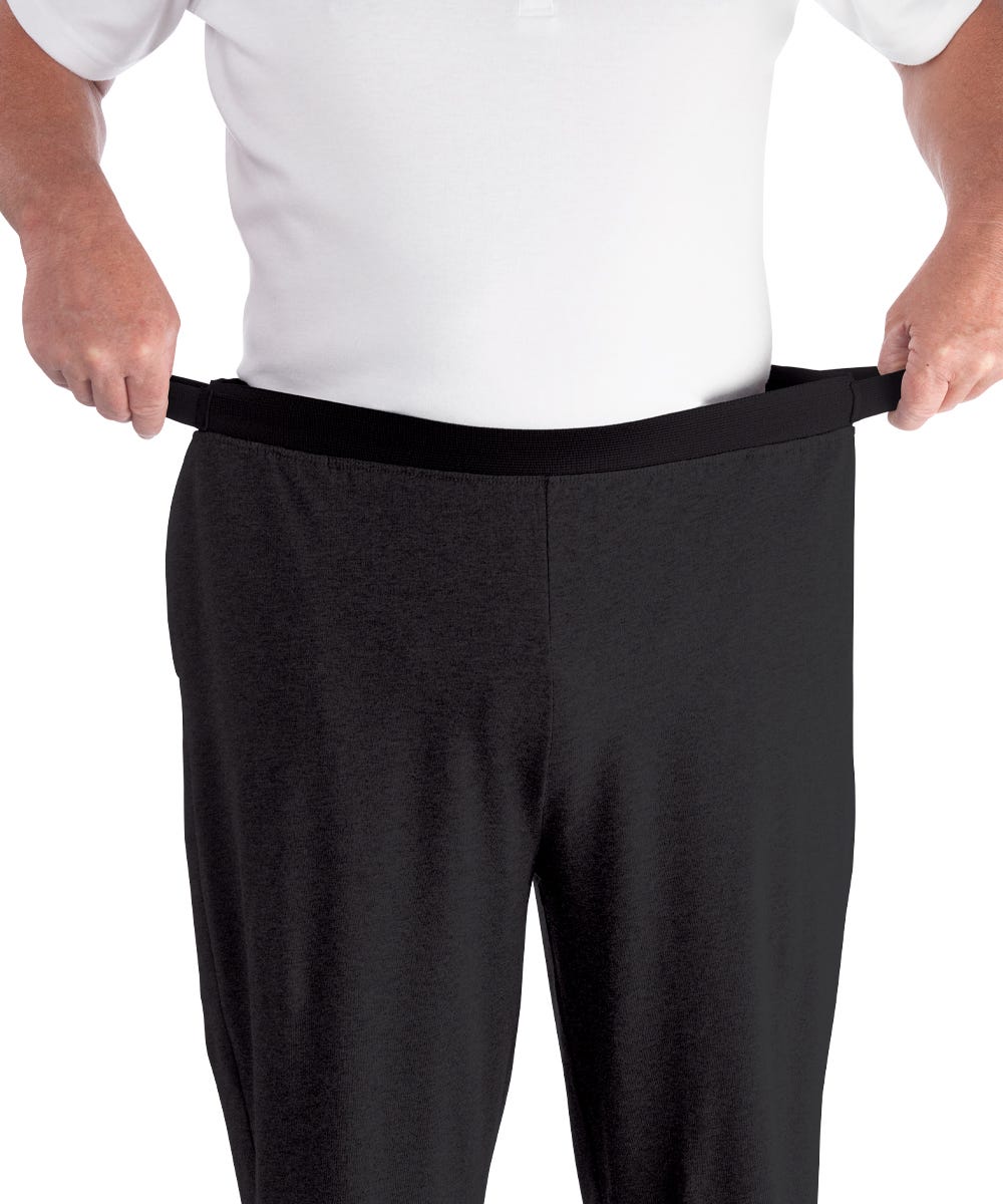 Mens Arthritis Easy Grip Wide Leg Pull On Pants - Clearance - Silverts 9