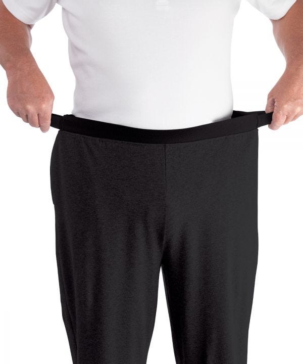 Mens Arthritis Easy Grip Wide Leg Pull On Pants - Silverts 6