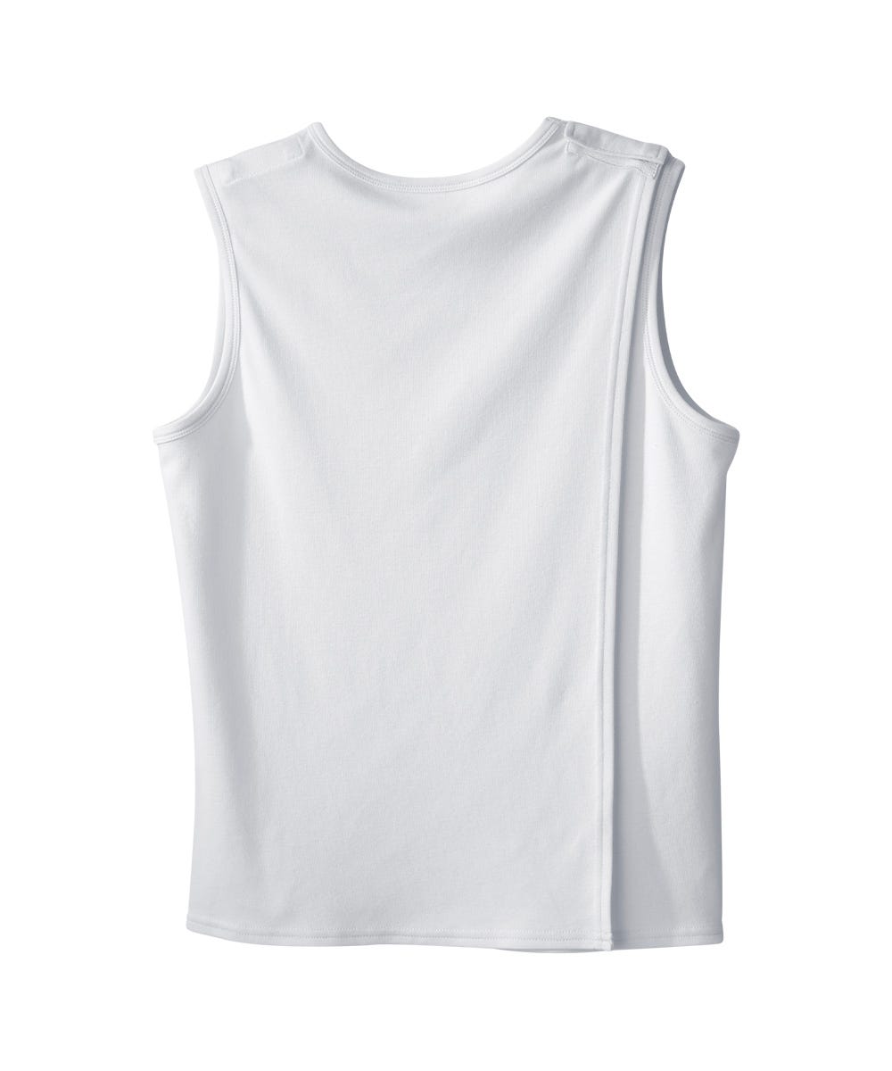 Mens Soft Modal Open Back Undervest - Silverts 13