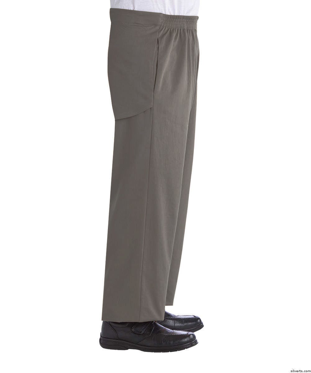 Men's Open Back Cotton Trouser Pant - Clearance - Silverts 9