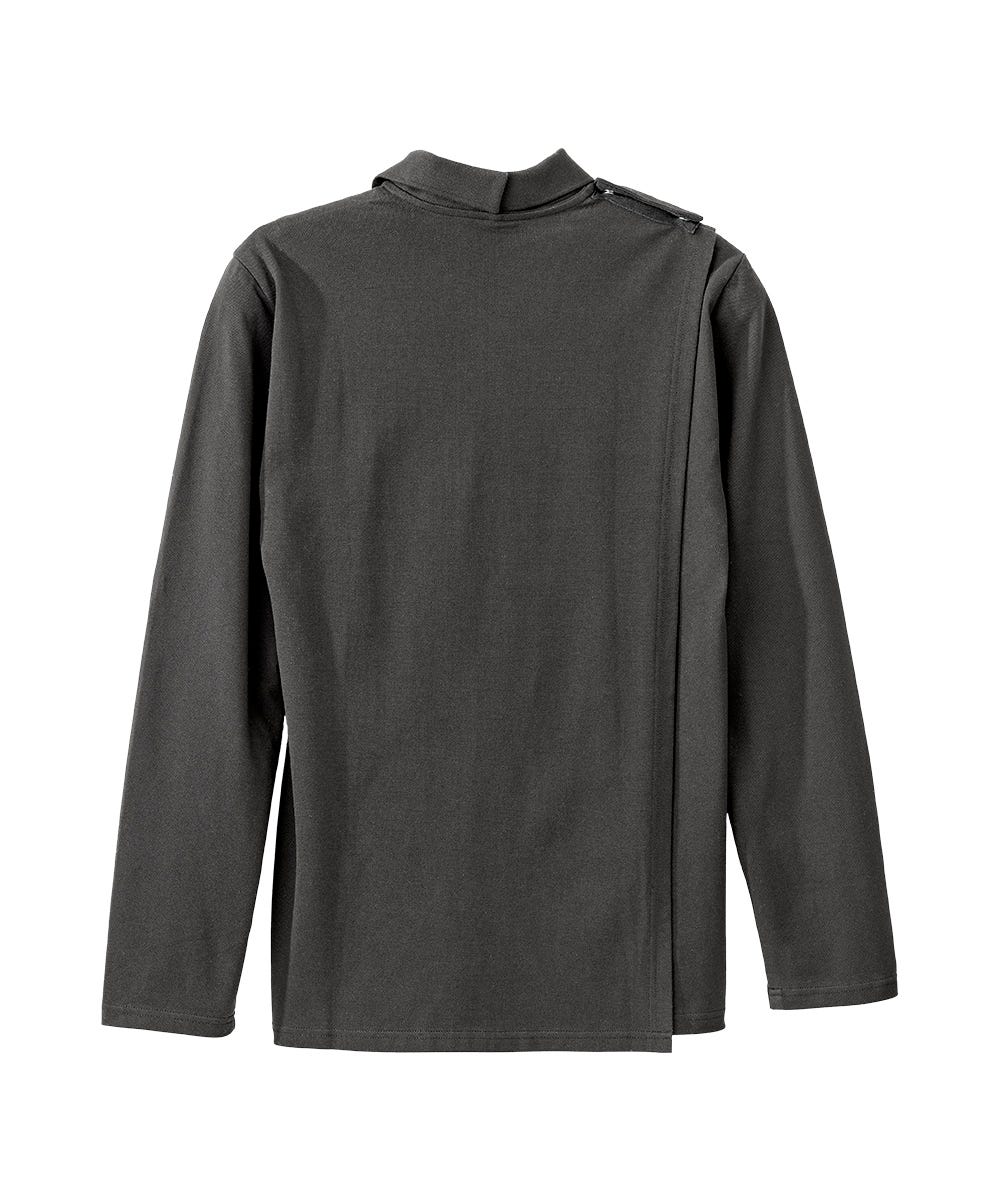 Men's Adaptive Open Back Polo Shirt with Long Sleeves - Silverts 20