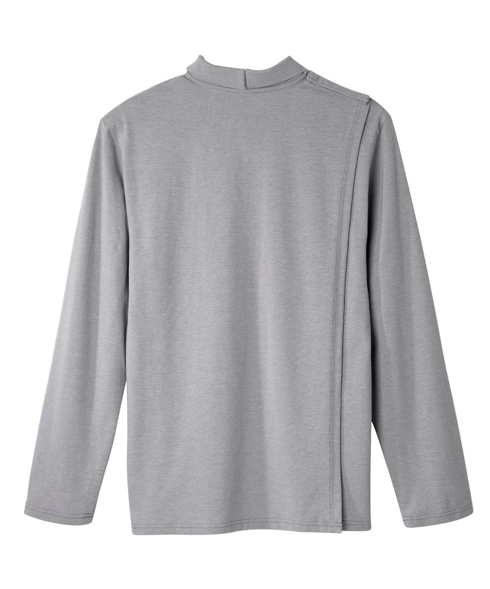 Men's Adaptive Open Back Polo Shirt with Long Sleeves - Silverts 12