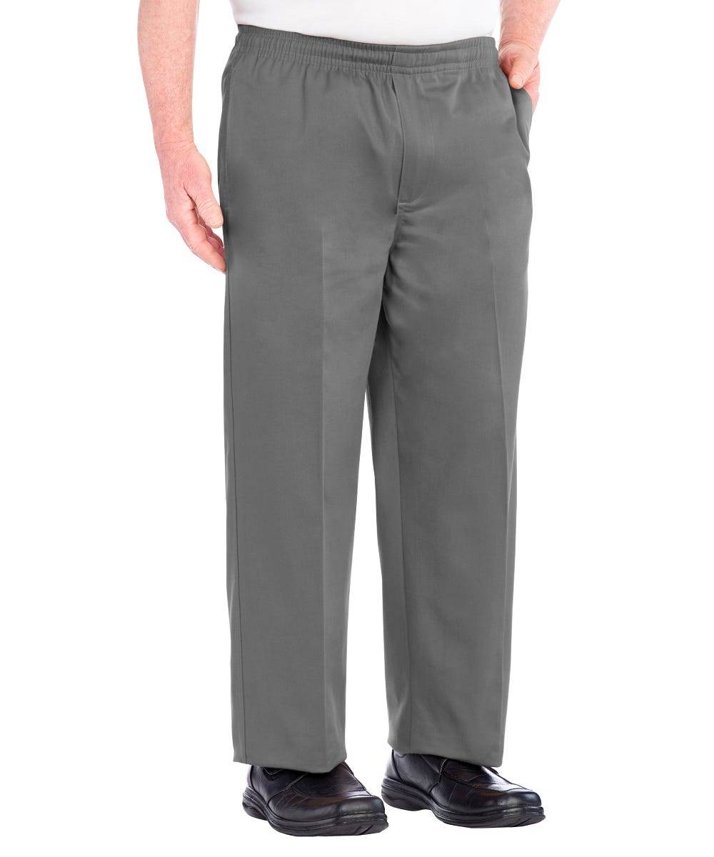 Regular Mens Cotton Elastic Waist Pant - Clearance - Silverts 5