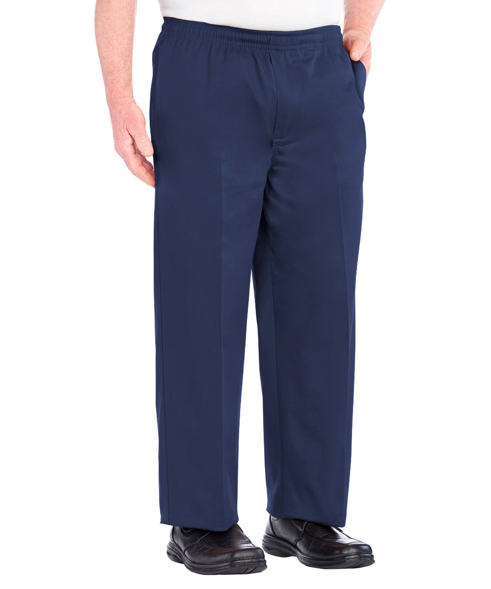Regular Mens Cotton Elastic Waist Pant - Clearance - Silverts 10