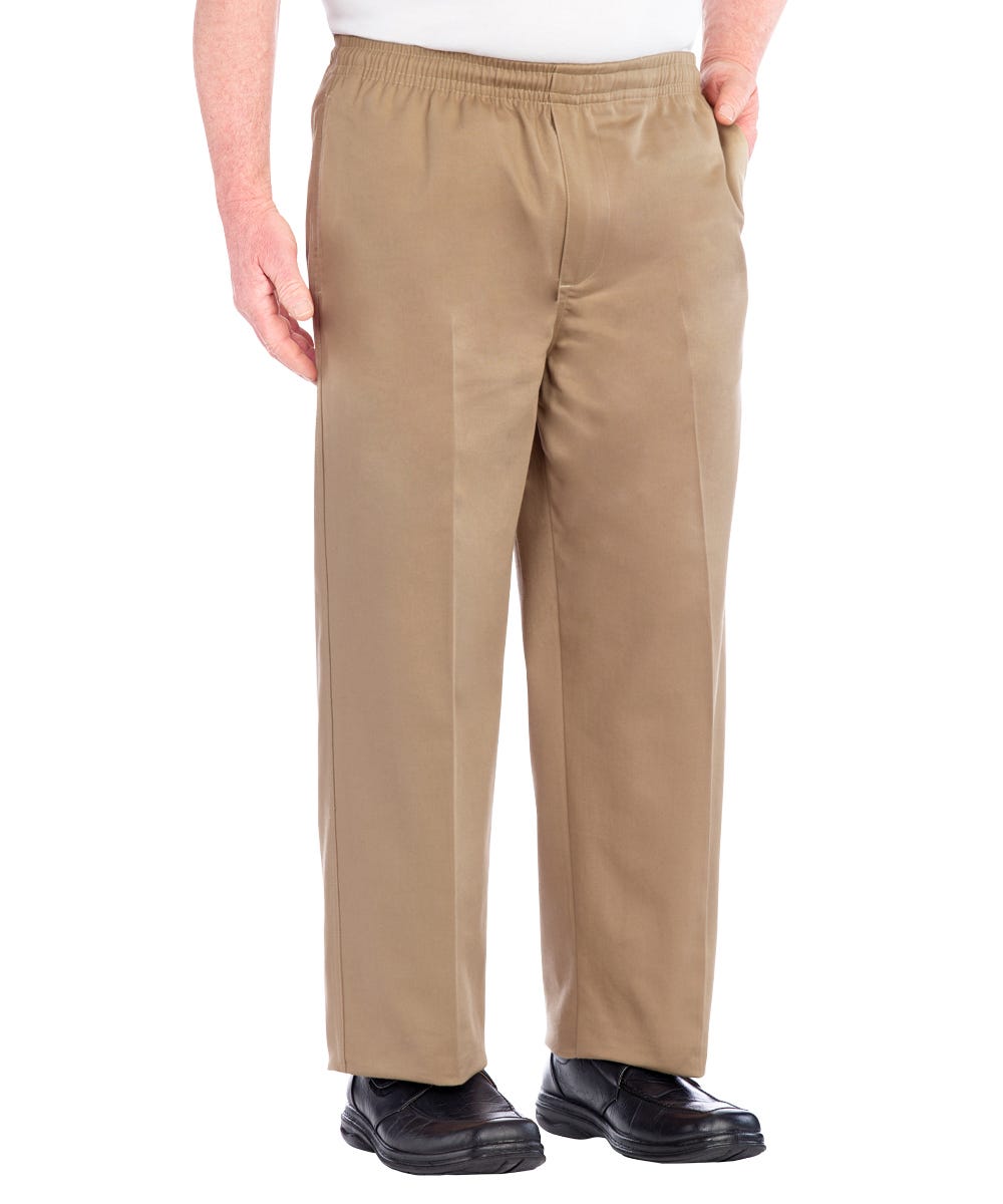 Regular Mens Cotton Elastic Waist Pant - Clearance - Silverts 12