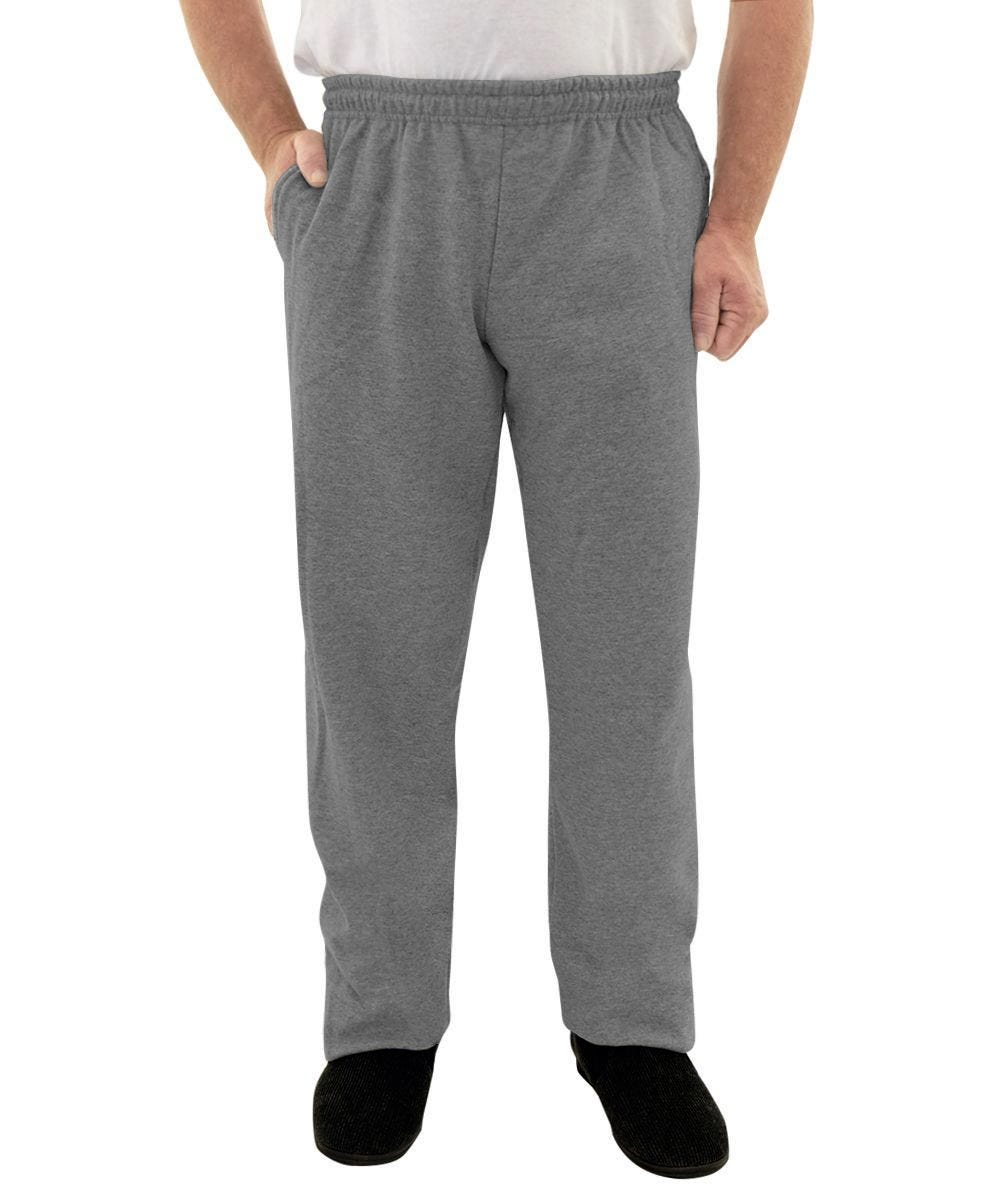 Men's Self Dressing Pull On Fleece Pant - Silverts 34