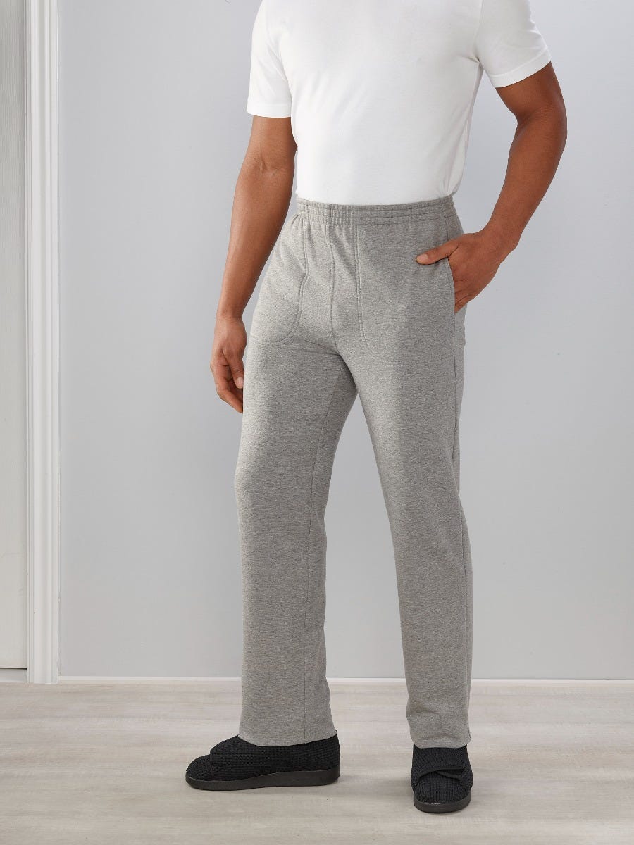 Men's Self Dressing Pull On Fleece Pant - Silverts 7