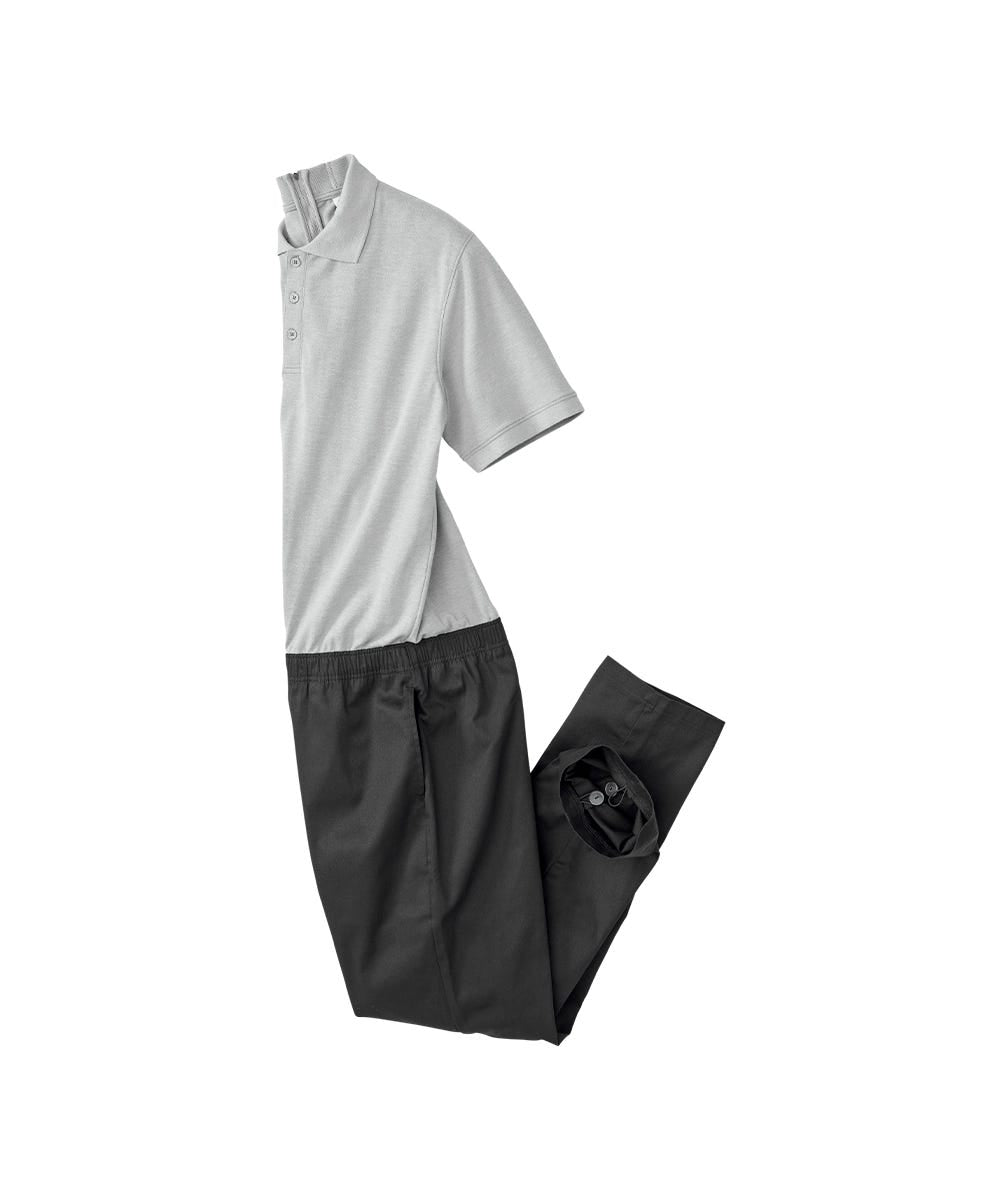 Men's Stay Dressed Jumpsuit with Short Sleeve Polo Shirt - Clearance