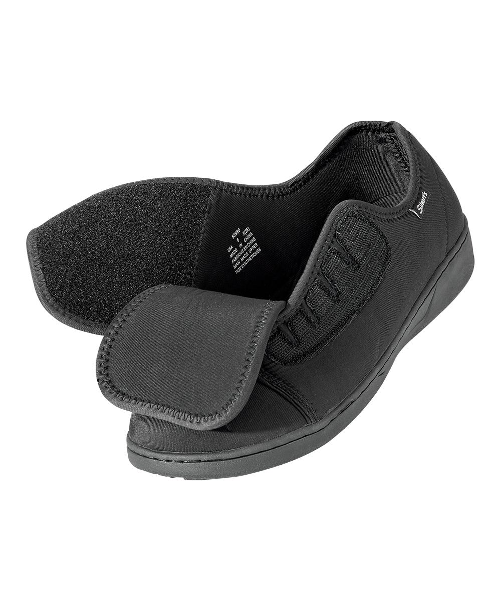 Men’s Protective Easy Close Shoes – Adjustable Fit (Regular to Extra Wide) - Silverts 37