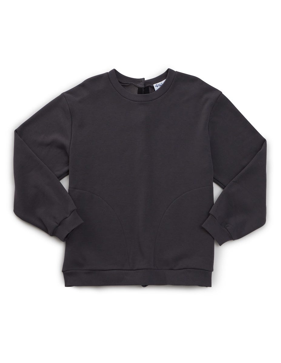 Men's Open Back Adaptive Fleece Sweatshirt - Clearance - Silverts 1