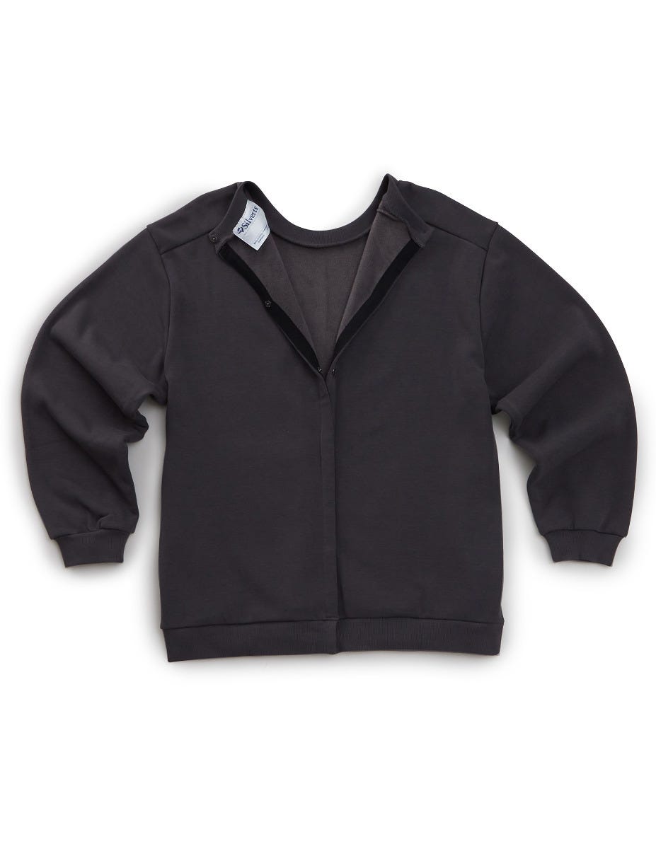 Men's Open Back Adaptive Fleece Sweatshirt - Clearance - Silverts 3