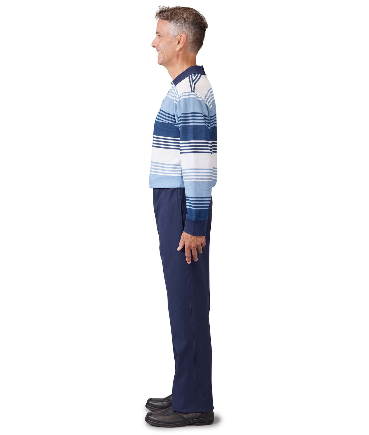 Men's Stay Dressed Jumpsuit with Long Sleeve Polo Shirt - Silverts 21