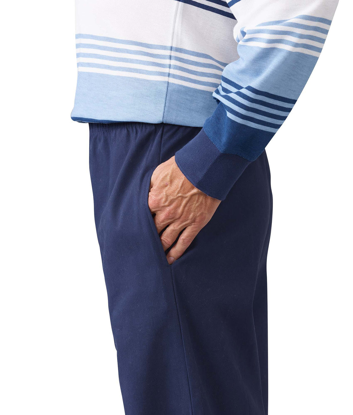 Men's Stay Dressed Jumpsuit with Long Sleeve Polo Shirt - Silverts 23