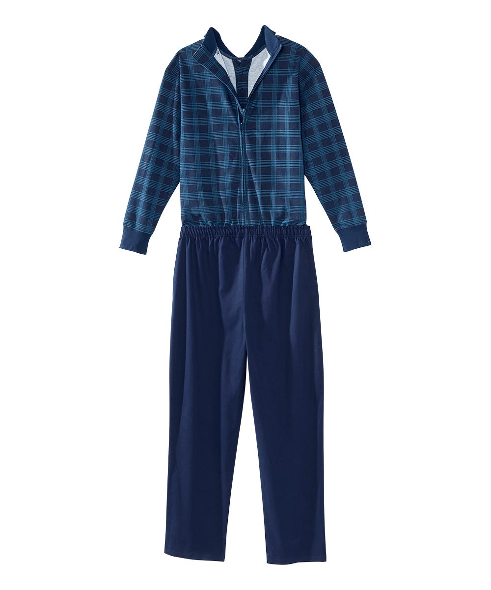 Men's Stay Dressed Jumpsuit with Long Sleeve Polo Shirt - Silverts 5