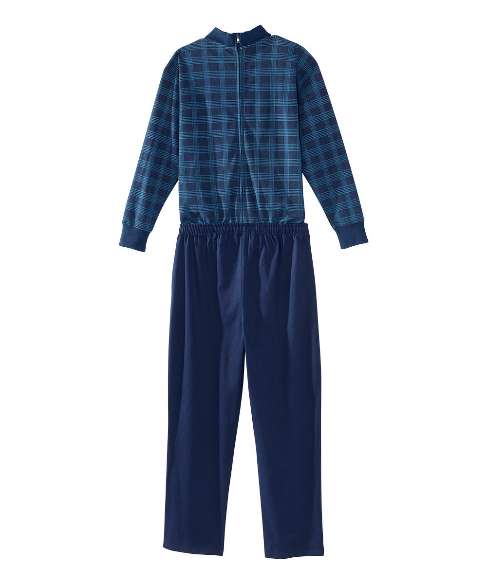 Men's Stay Dressed Jumpsuit with Long Sleeve Polo Shirt - Silverts 16
