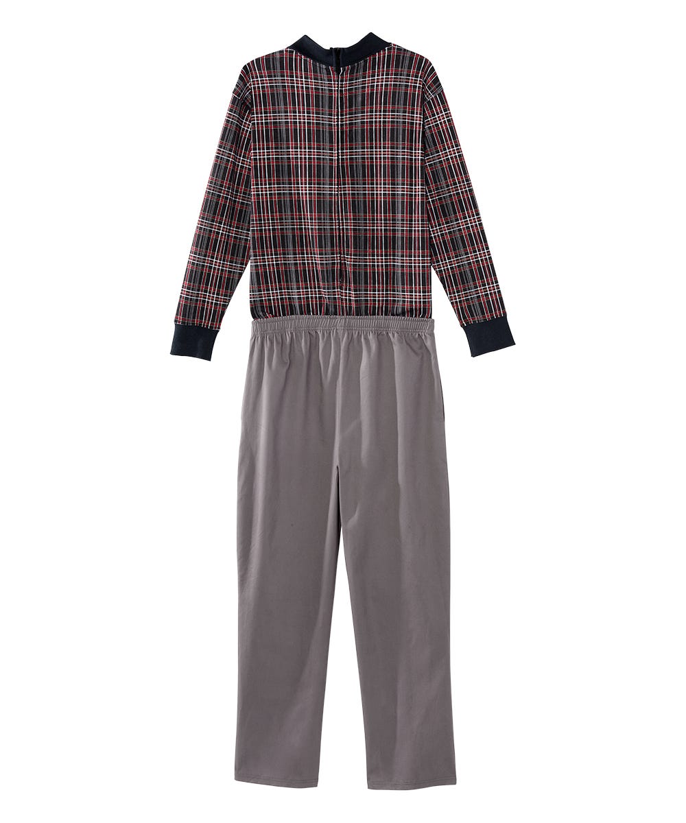 Men's Stay Dressed Jumpsuit with Long Sleeve Polo Shirt - Silverts 19