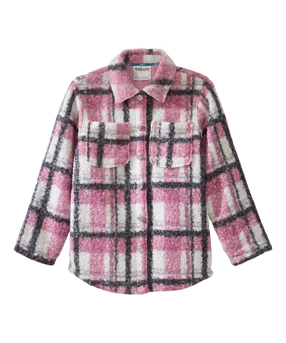 Women's Magnetic Button Front Shacket - Silverts 1