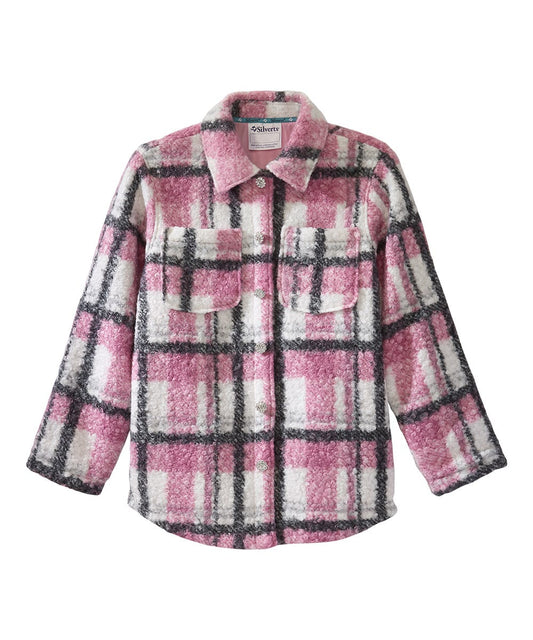 Women's Magnetic Button Front Shacket - Silverts 1