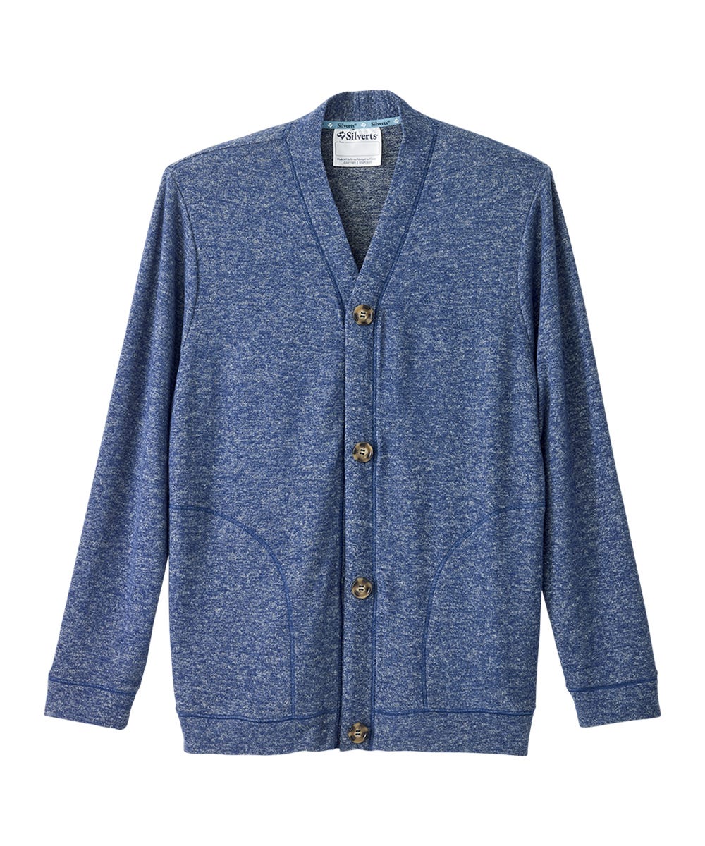 Men's Magnetic Button Front Cardigan - Silverts 7