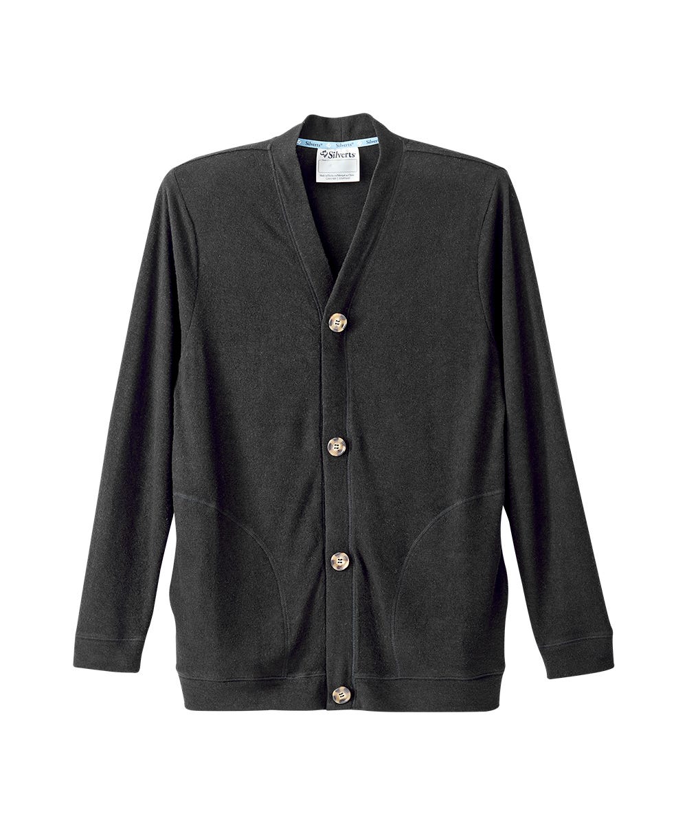 Men's Magnetic Button Front Cardigan - Silverts 2