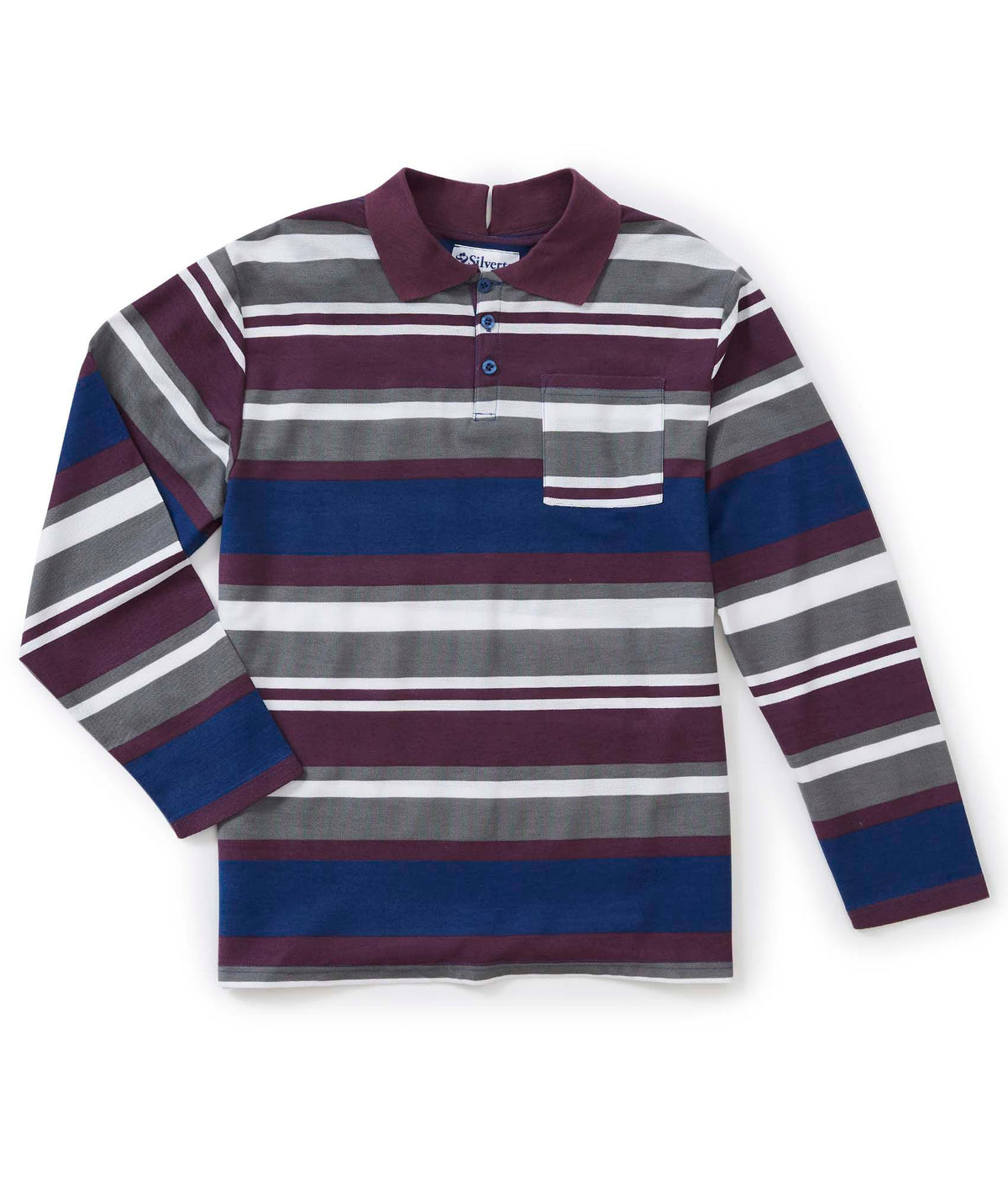 Mens Adaptive Polo Shirt Top - Adaptive Golf Shirt - Silverts 18