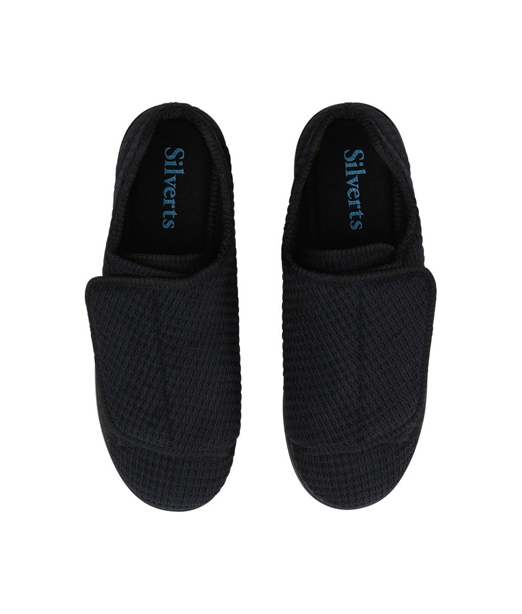 Men’s Slippers with Easy Closures – Adjustable Fit (Regular to Extra Wide) - Silverts 4