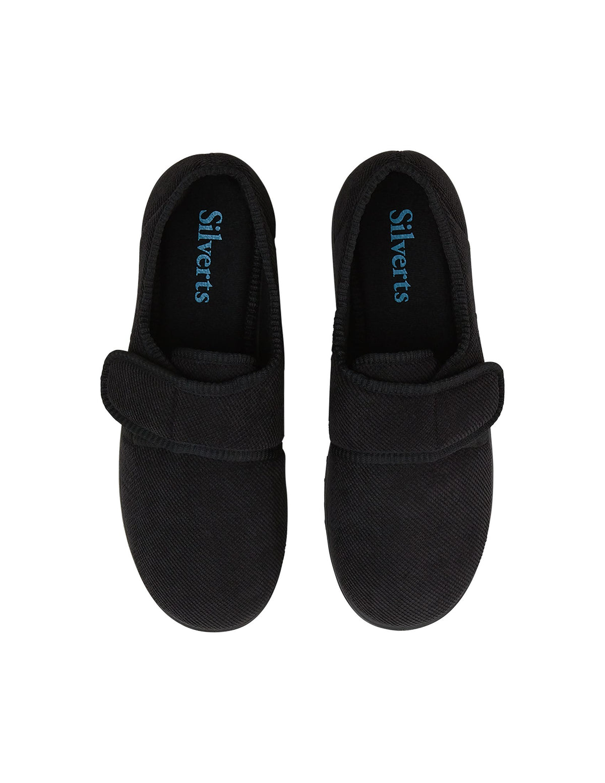 Men’s Soft Slippers with Easy Closures – Adjustable Fit (Regular to Extra Wide) - Silverts 26