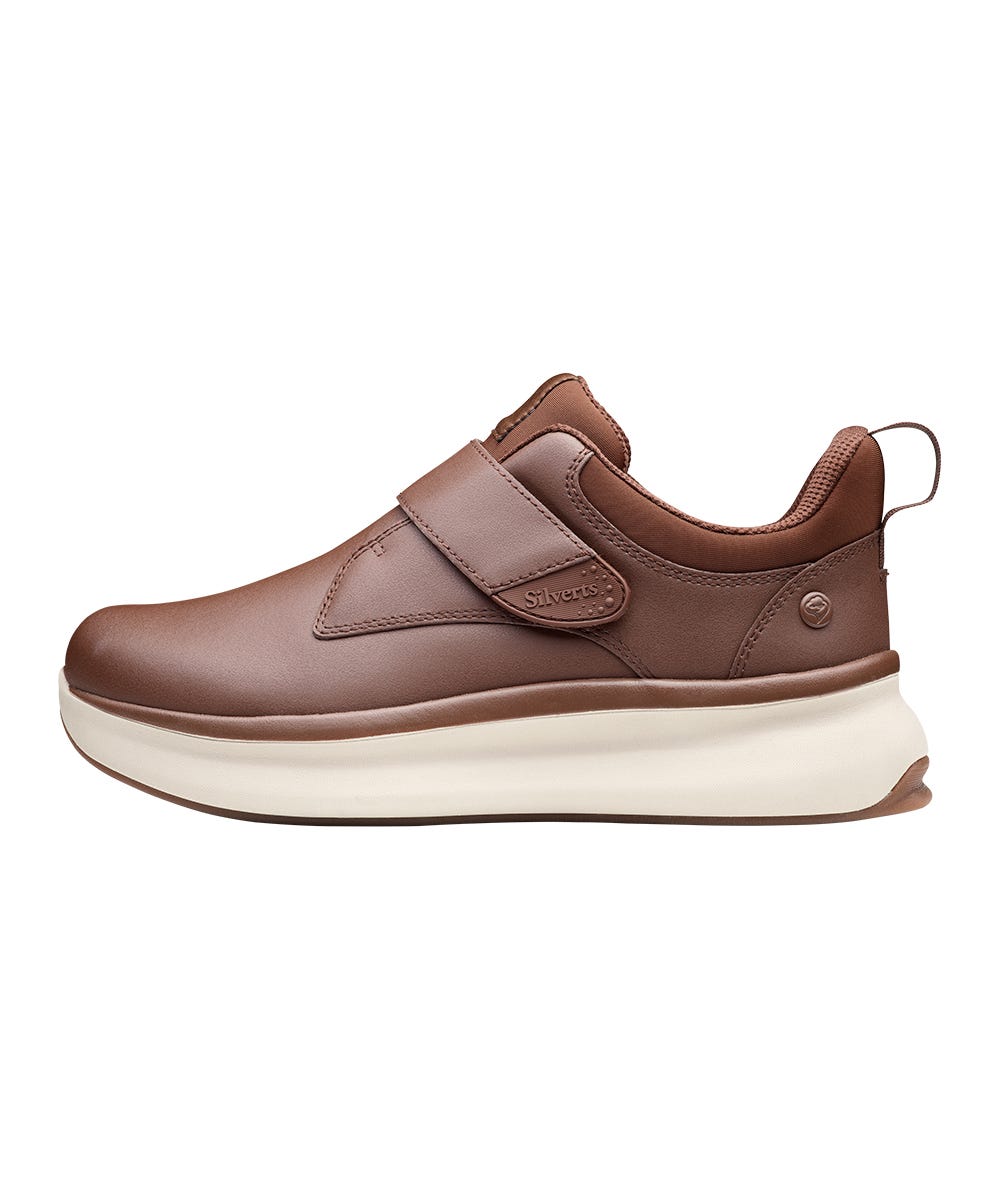 Men’s Single Strap Walking Shoes – Adjustable Fit (Regular to Extra Wide) - Silverts 18