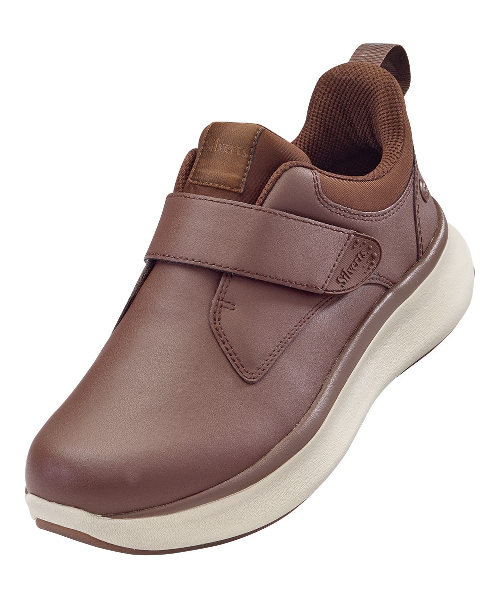 Men’s Single Strap Walking Shoes – Adjustable Fit (Regular to Extra Wide) - Silverts 20