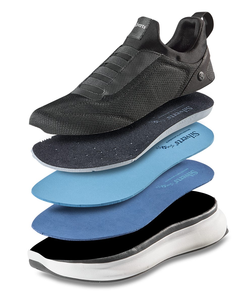 Men’s Slip-On Sneakers – Adjustable Fit (Regular to Extra Wide) - Silverts 12