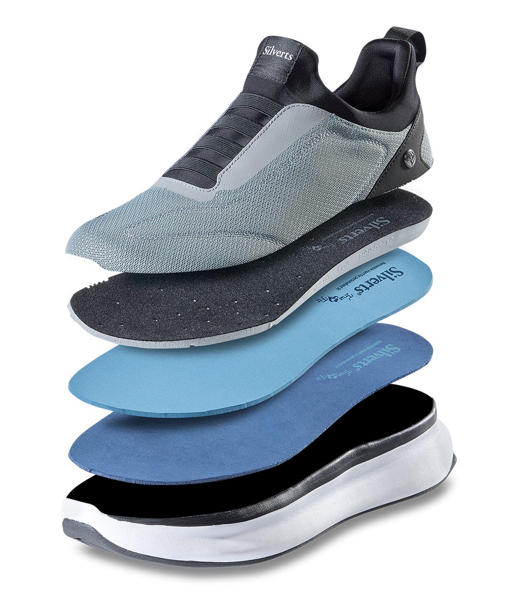 Men’s Slip-On Sneakers – Adjustable Fit (Regular to Extra Wide) - Silverts 6