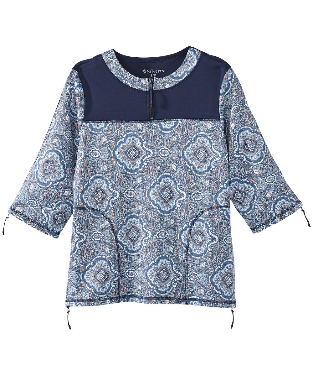 Women's Post Surgery 1/4 Zip Recovery Top - Silverts 6
