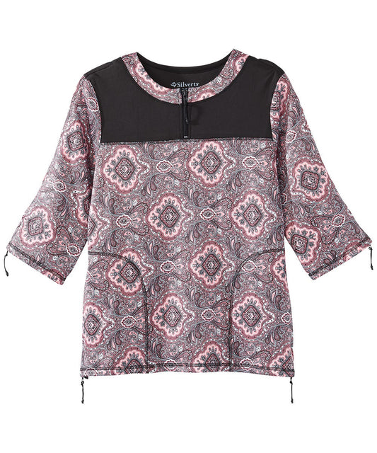 Women's Post Surgery 1/4 Zip Recovery Top - Silverts 1