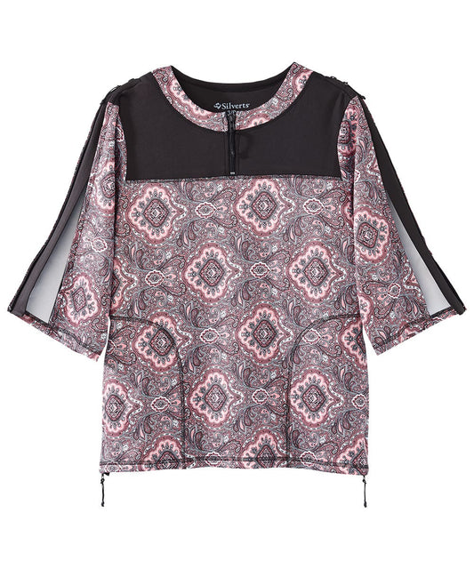 Women's Post Surgery 1/4 Zip Recovery Top - Silverts 2
