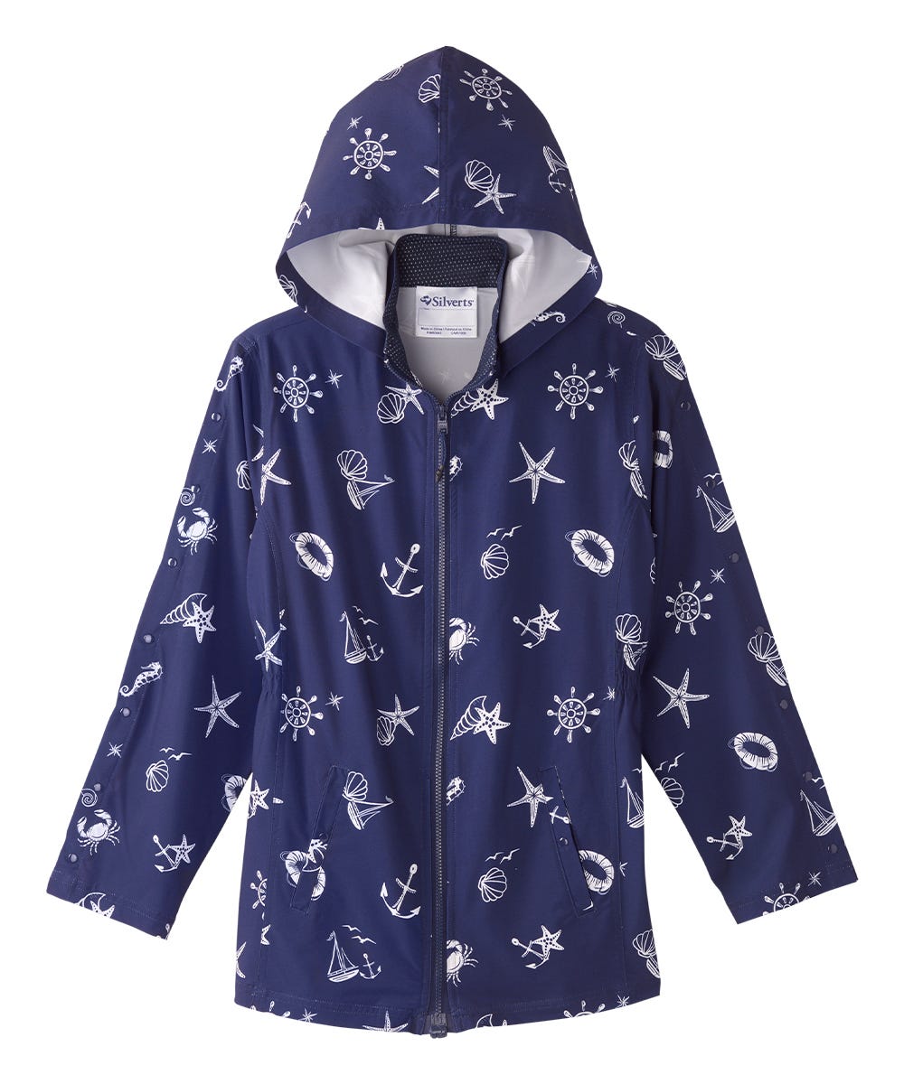 Women's Recovery Rain Jacket with Magnetic Zipper & Detachable Hood - Silverts 3
