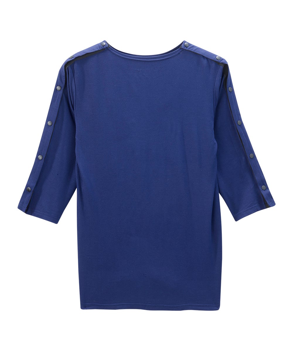 Women's Adaptive Post-Surgical Top With Snaps - Silverts 10