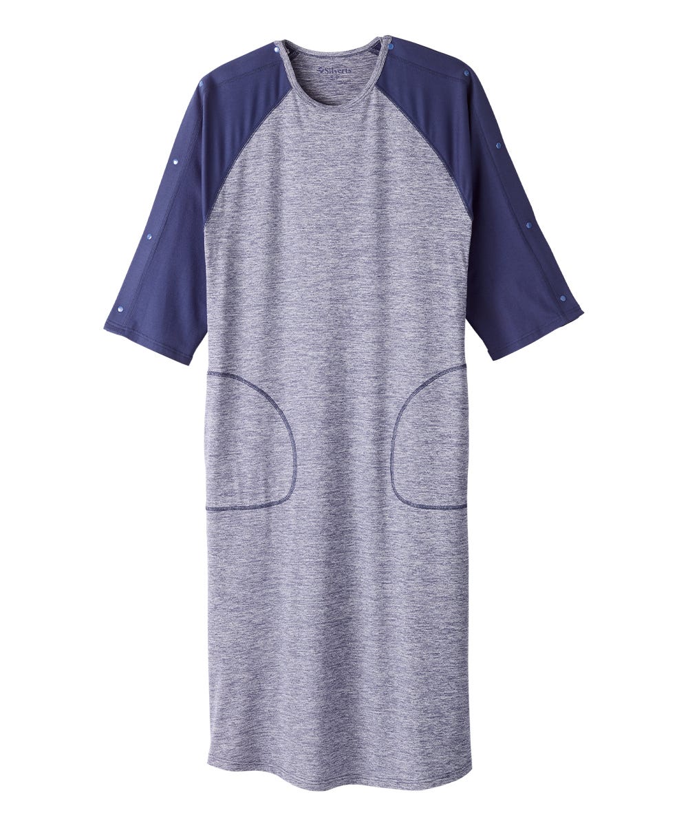 Men's Post Surgery Recovery Nightgown - Silverts 7