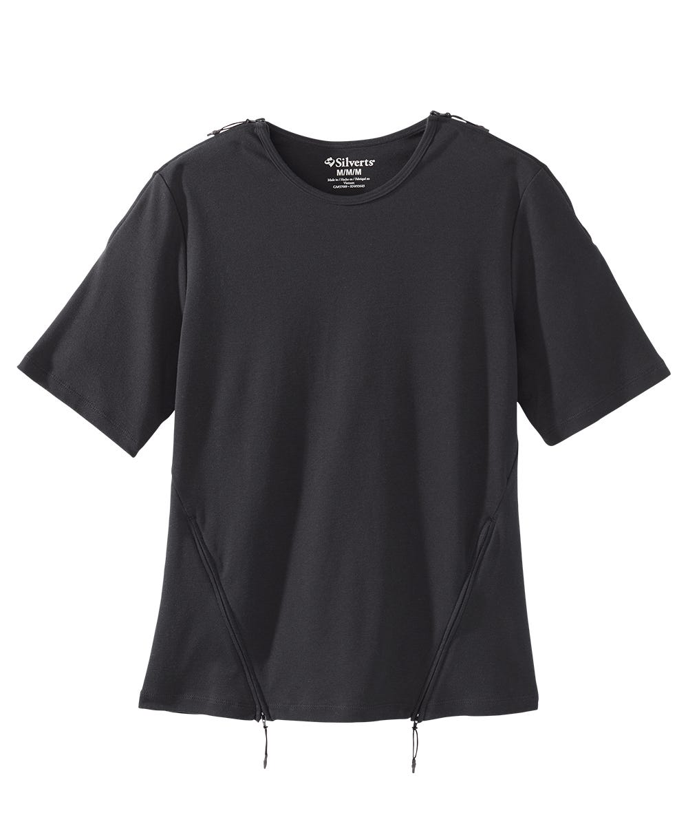 Women's Post Surgery Zipper Closure Recovery Top - Silverts 5