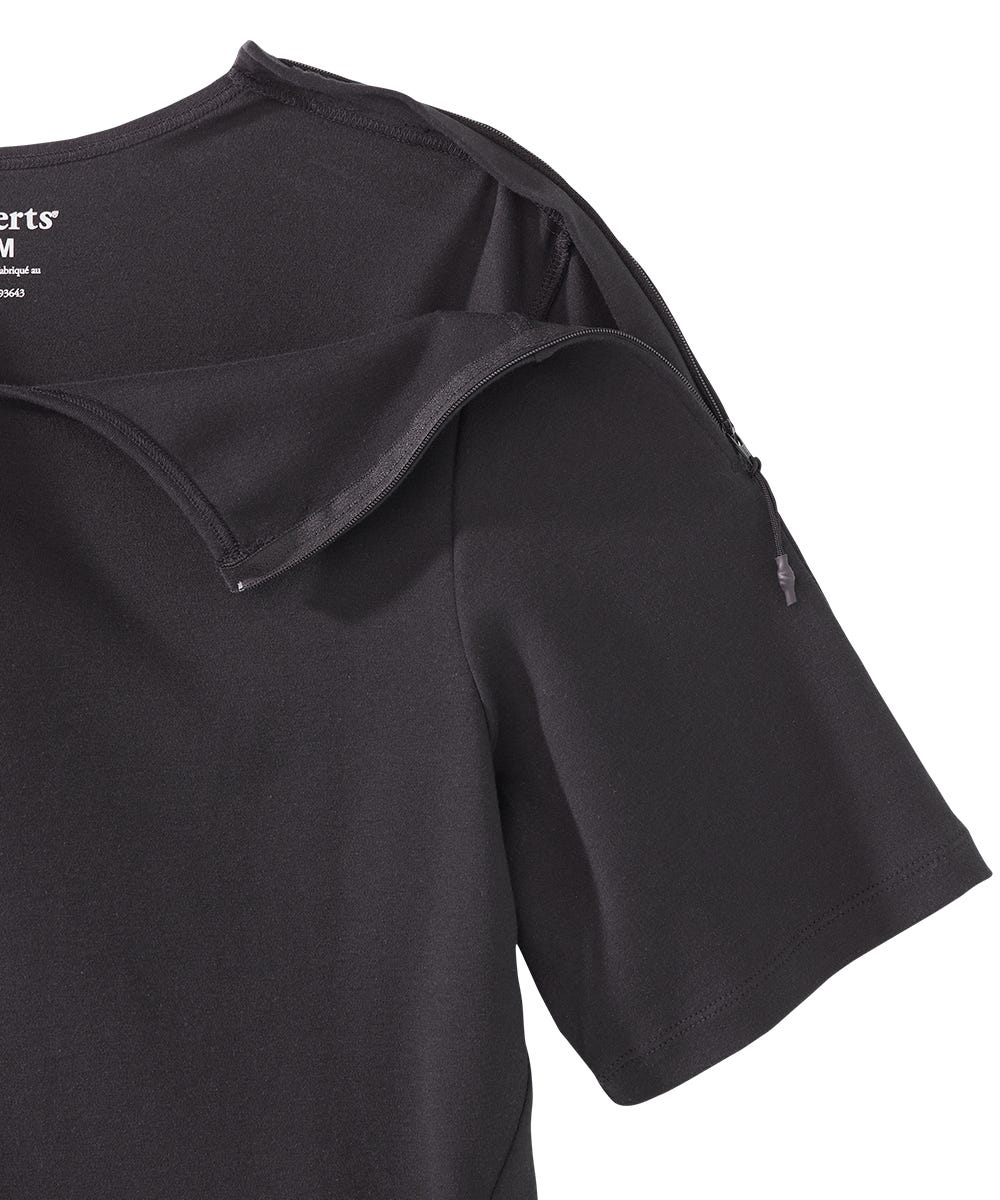 Women's Post Surgery Zipper Closure Recovery Top - Silverts 6