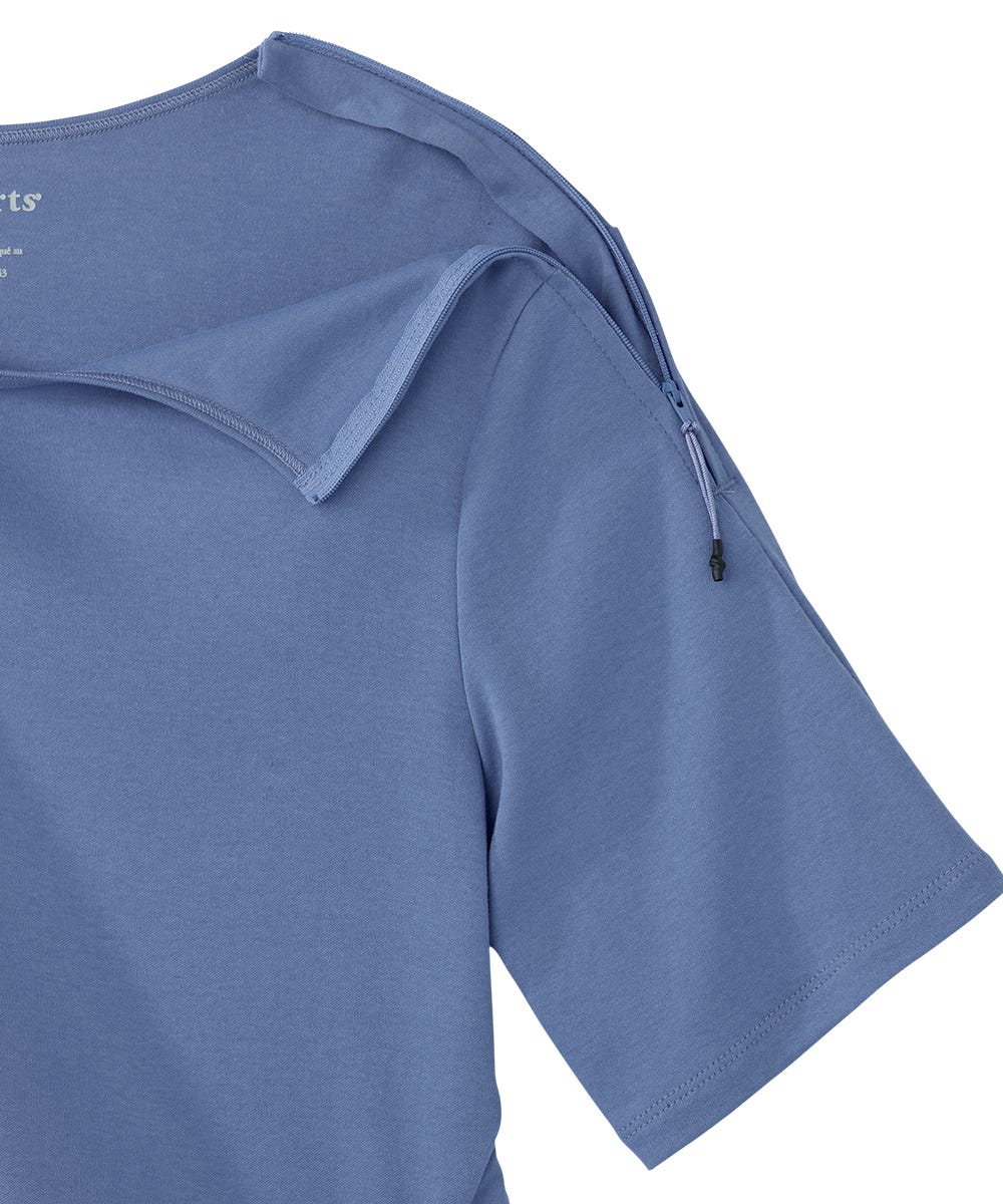 Women's Post Surgery Zipper Closure Recovery Top - Silverts 10