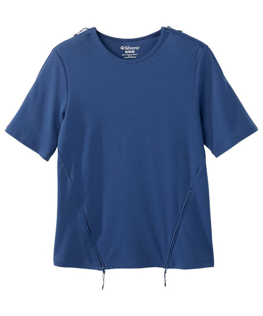 Women's Post Surgery Zipper Closure Recovery Top - Silverts 1