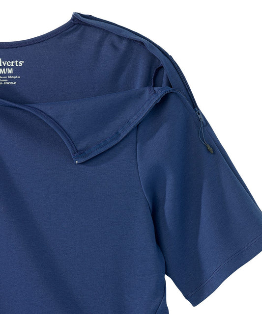 Women's Post Surgery Zipper Closure Recovery Top - Silverts 2