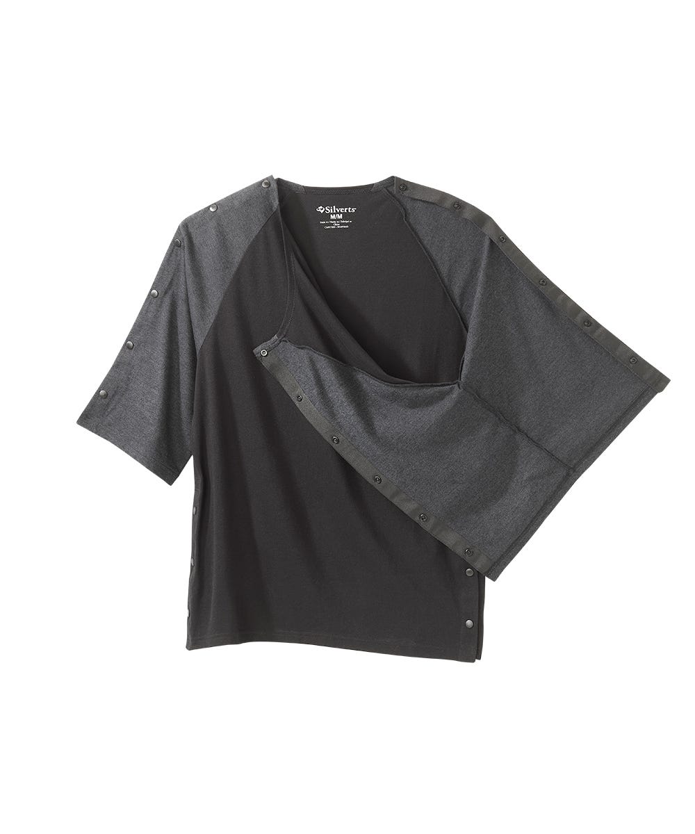 Unisex Tear-Away Post Surgery Top - Silverts 7
