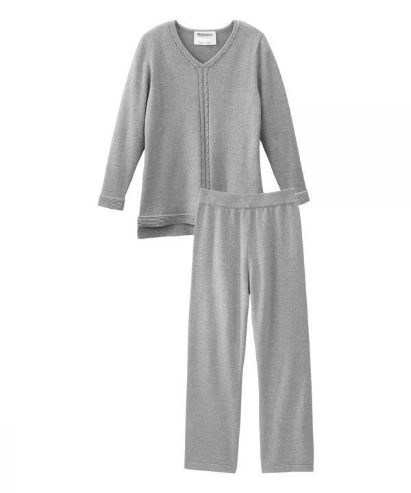 Women's Self Dressing Knit Tracksuit Set - Silverts 1