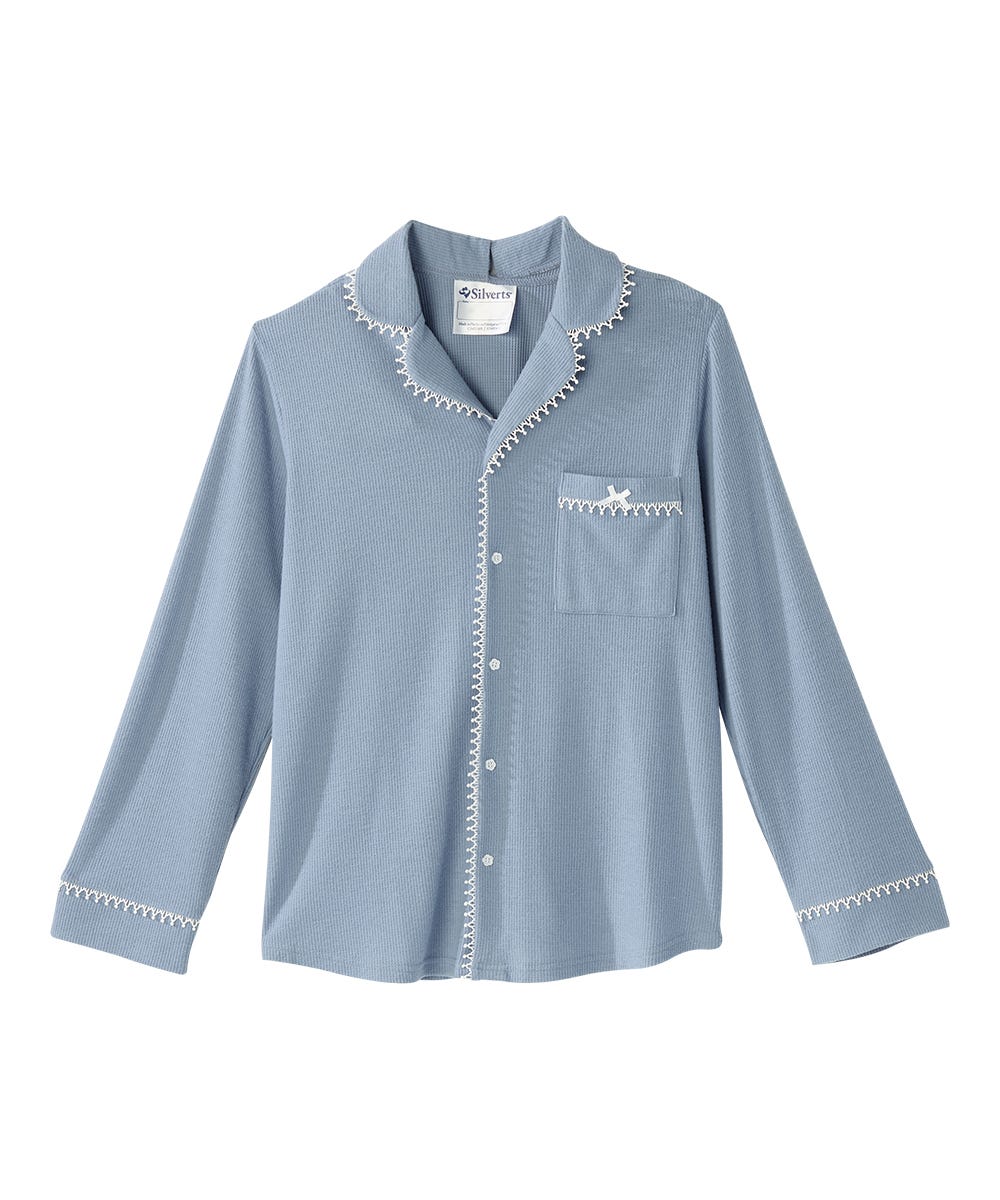 Women's Open Back Top & Pull-On Pant Waffle Knit Pajama Set - Silverts 12