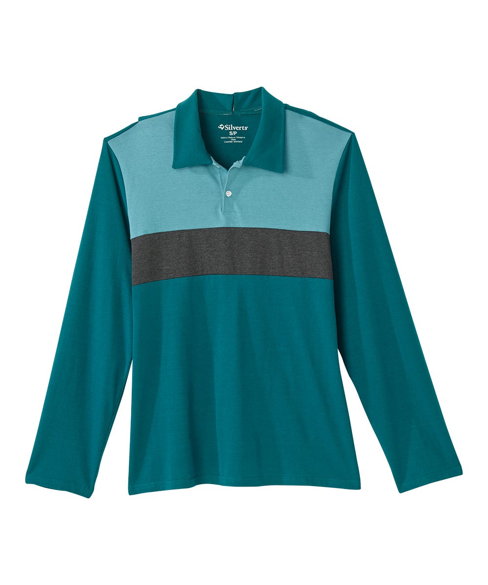 Men's Open Back Long Sleeve Polo & Open Back Pant Set - Clearance - Silverts 16